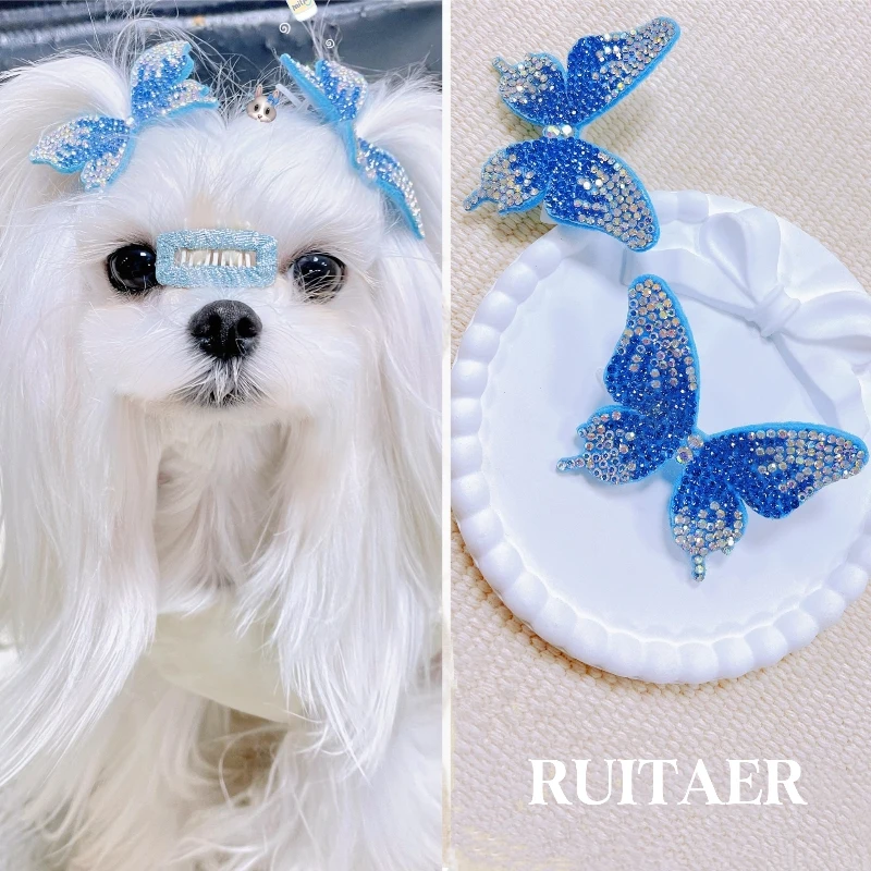 Pet Dog Grooming Accessories Cute Colorful Butterfly Hairpins For Puppy Cat Dog Hair Clip Pet Shinny Jewelry BB Clip Hairpins
Pet Dog Grooming Accessories Cute Colorful Butterfly Hairpins For Puppy Cat Dog Hair Clip Pet Shinny Jewelry BB Clip Hairpins