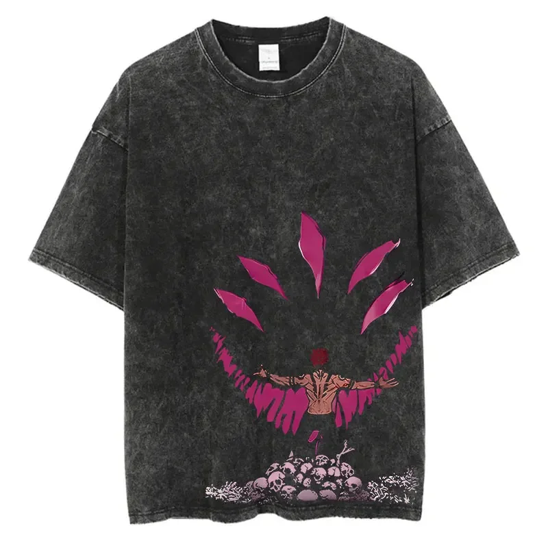 Anime Washed Tshirt Harajuku Summer 100% Cotton Short Sleeve Oversize Tees Vintage Streetwear T-Shirt
Anime Washed Tshirt Harajuku Summer 100% Cotton Short Sleeve Oversize Tees Vintage Streetwear T-Shirt