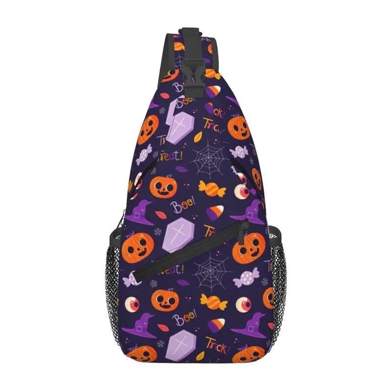 Custom Halloween Pumpkins Candy Pattern Sling Chest Bag Cool Shoulder Crossbody Backpack for Men Traveling Daypack
Custom Halloween Pumpkins Candy Pattern Sling Chest Bag Cool Shoulder Crossbody Backpack for Men Traveling Daypack