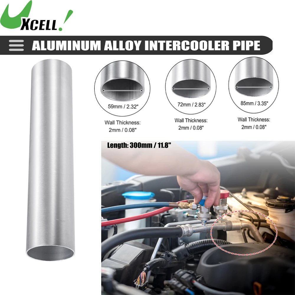 UXCELL Car Straight Intercooler Pipe 63mm 76mm 89mm OD Universal Air Intake Tube 300mm Length 6061 Aluminum Alloy Silver Tone
UXCELL Car Straight Intercooler Pipe 63mm 76mm 89mm OD Universal Air Intake Tube 300mm Length 6061 Aluminum Alloy Silver Tone