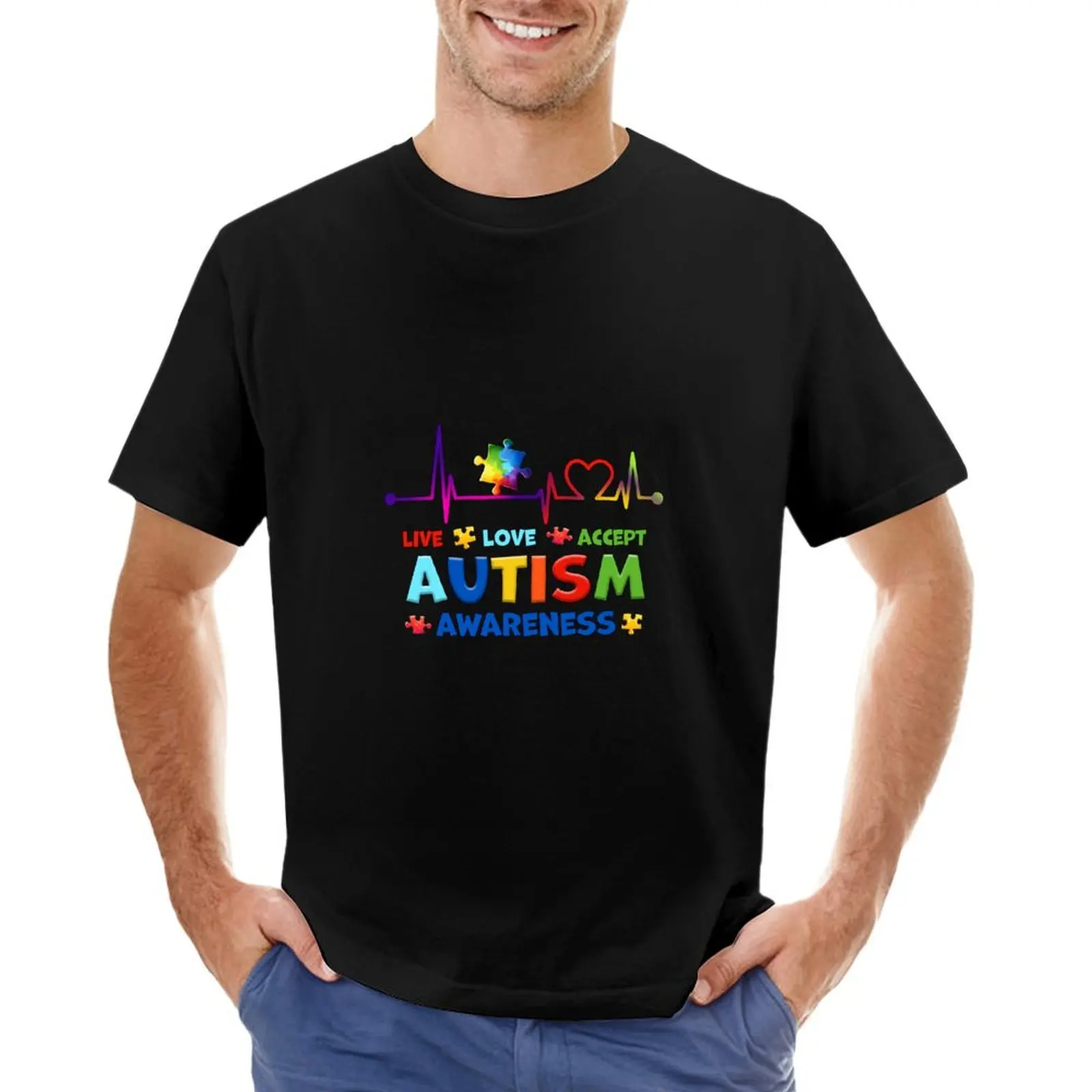 Live. Love. Accept. Autism Awareness T-Shirt tops summer tops customizeds anime t shirts men t shirts high quality
Live. Love. Accept. Autism Awareness T-Shirt tops summer tops customizeds anime t shirts men t shirts high quality
