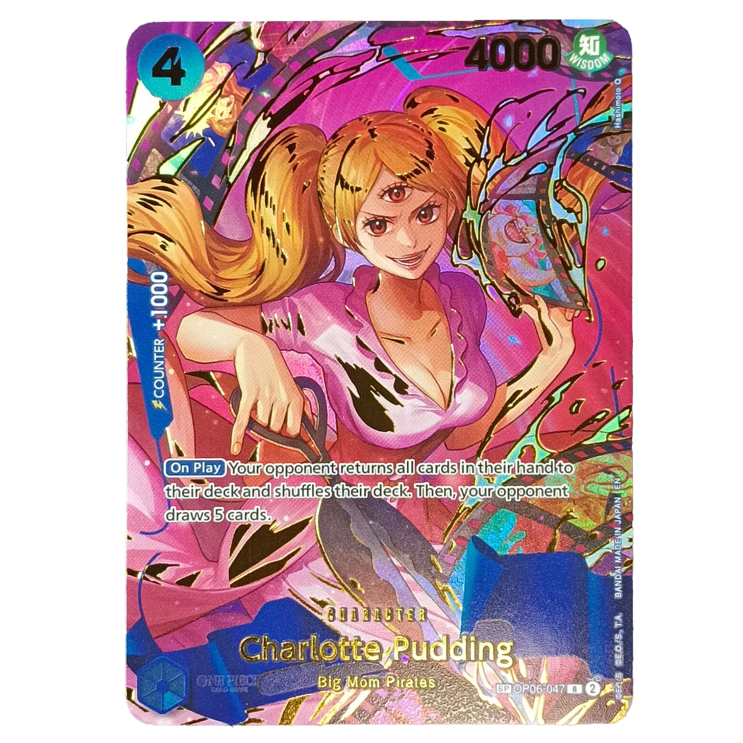 OPCG English Charlotte Pudding Card Textured Foil Card Anime Collectible Cards Proxy Cards
OPCG English Charlotte Pudding Card Textured Foil Card Anime Collectible Cards Proxy Cards