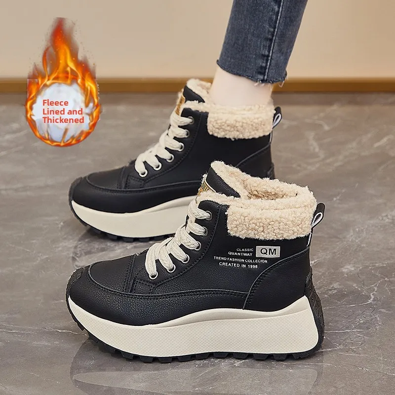 Warm Fce Lined Thi Bot High Top Snow Boots Women's Winter Anti-Slip Cotton oes Comfortable Casual Faion Boots
Warm Fce Lined Thi Bot High Top Snow Boots Women's Winter Anti-Slip Cotton oes Comfortable Casual Faion Boots