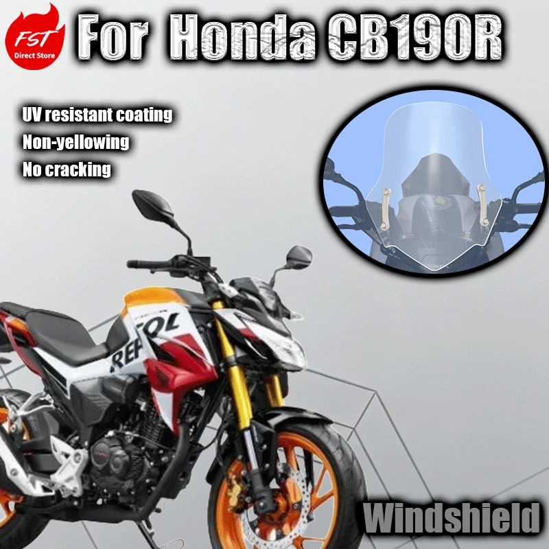 For Honda CB190R CBF190 Windshields Modification Motorcycle Screen for Enhanced Riding Experience
For Honda CB190R CBF190 Windshields Modification Motorcycle Screen for Enhanced Riding Experience
