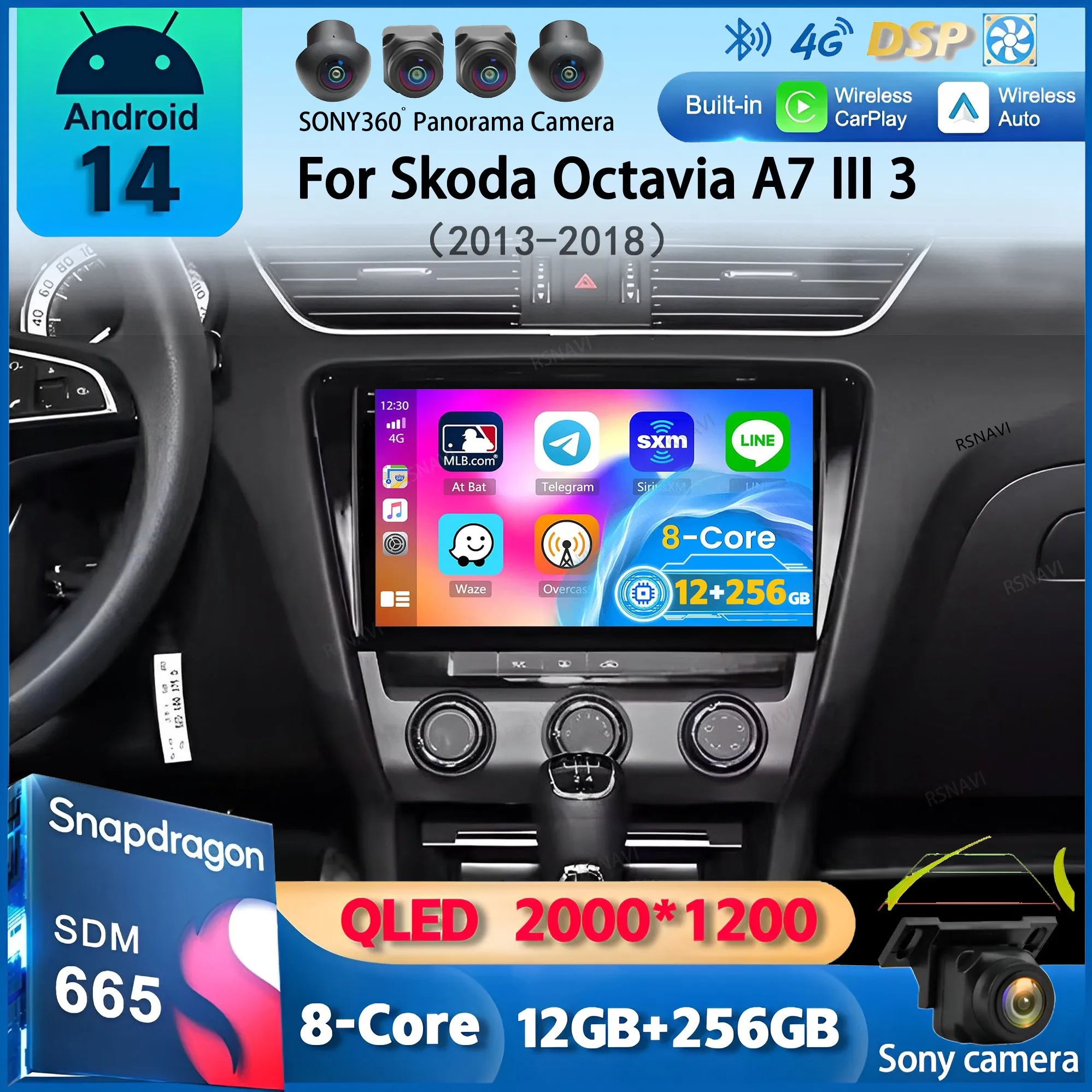 Автомобильное радио Android 14 для Skoda Octavia A7 III 3 2013 2014-2018 Навигация GPS Мультимедийный плеер Стерео Wi-Fi + 4G Carplay DSP BT
Автомобильное радио Android 14 для Skoda Octavia A7 III 3 2013 2014-2018 Навигация GPS Мультимедийный плеер Стерео Wi-Fi + 4G Carplay DSP BT