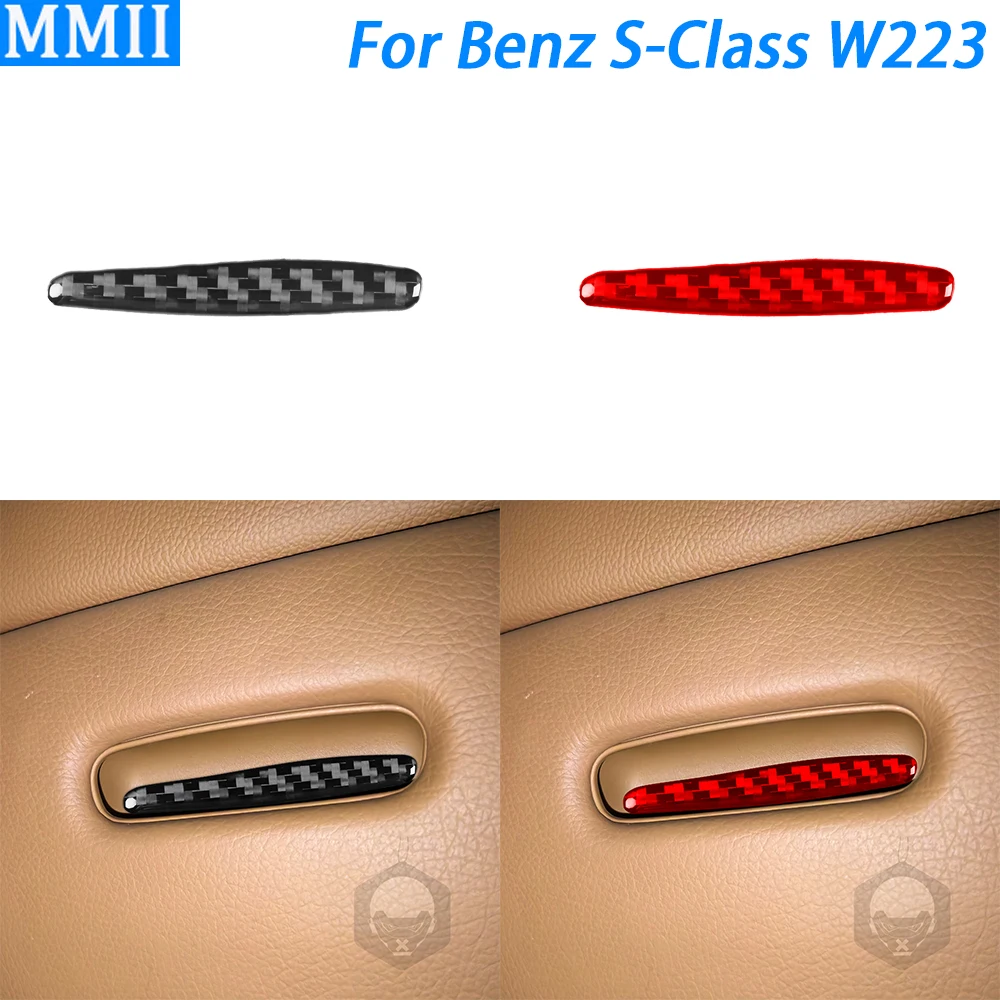 For Benz S-Class W223 2021-2024 Carbon Fiber Rear Armrest Box Handle Panel Cover Car Interior Decoration Accessories Sticker
For Benz S-Class W223 2021-2024 Carbon Fiber Rear Armrest Box Handle Panel Cover Car Interior Decoration Accessories Sticker