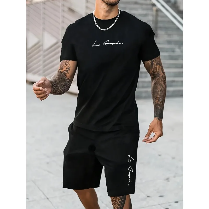 2026 new men's summer fitness sportswear short sleeved T-shirt and shorts two-piece set breathable lightweight casual wear
2026 new men's summer fitness sportswear short sleeved T-shirt and shorts two-piece set breathable lightweight casual wear