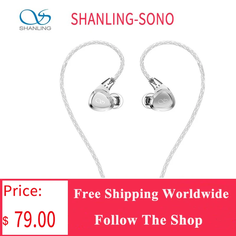 SHANLING SONO 2DD+1BA Triple Hybrid Driver In-Ear Monitor Earphone IEM Hi-Res Audio 0.78mm Interchangeable Cable Wired Earbuds
SHANLING SONO 2DD+1BA Triple Hybrid Driver In-Ear Monitor Earphone IEM Hi-Res Audio 0.78mm Interchangeable Cable Wired Earbuds