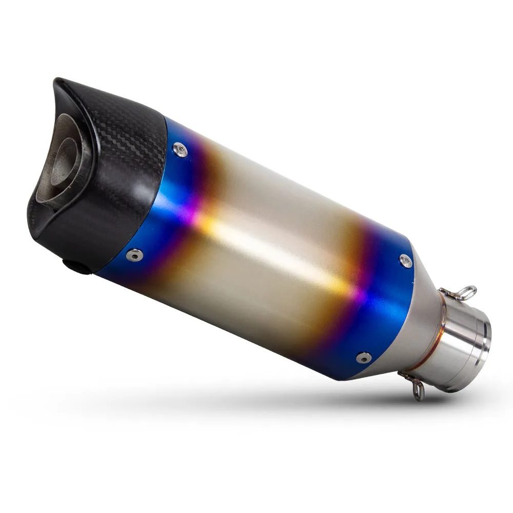 51mm exhaust motorcycle universal carbon fiber muffler with DB Killer For DUKE390 250SR TNT135 ZX25R GSXR125 MT15 R7 CB650R NMAX
51mm exhaust motorcycle universal carbon fiber muffler with DB Killer For DUKE390 250SR TNT135 ZX25R GSXR125 MT15 R7 CB650R NMAX
