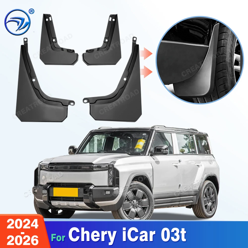 For Chery iCar 03t 2024 2025 2026 Fender Mudflaps Splash Guards Mudguards Mud Flaps Car Accessories
For Chery iCar 03t 2024 2025 2026 Fender Mudflaps Splash Guards Mudguards Mud Flaps Car Accessories