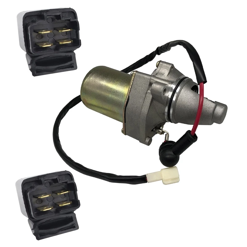 Starter Motor & Relay For Suzuki ATV LT80 Quadsport 1987-2006 Kawasaki ATV KFX80 2003-2006, 31100-40B01 31100-40B00 Replacement
Starter Motor & Relay For Suzuki ATV LT80 Quadsport 1987-2006 Kawasaki ATV KFX80 2003-2006, 31100-40B01 31100-40B00 Replacement
