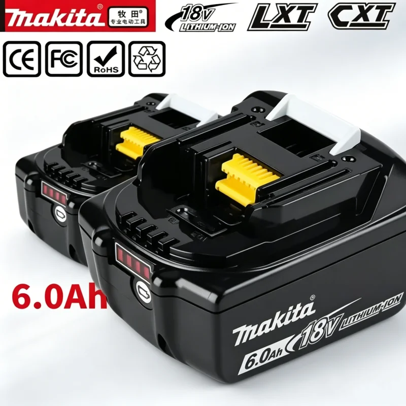 100% Original Makita 18V 6.0Ah battery, for Makita BL1830, BL1830B, BL1840 ,BL1840B ,BL1850 BL1860B power tools battery
100% Original Makita 18V 6.0Ah battery, for Makita BL1830, BL1830B, BL1840 ,BL1840B ,BL1850 BL1860B power tools battery