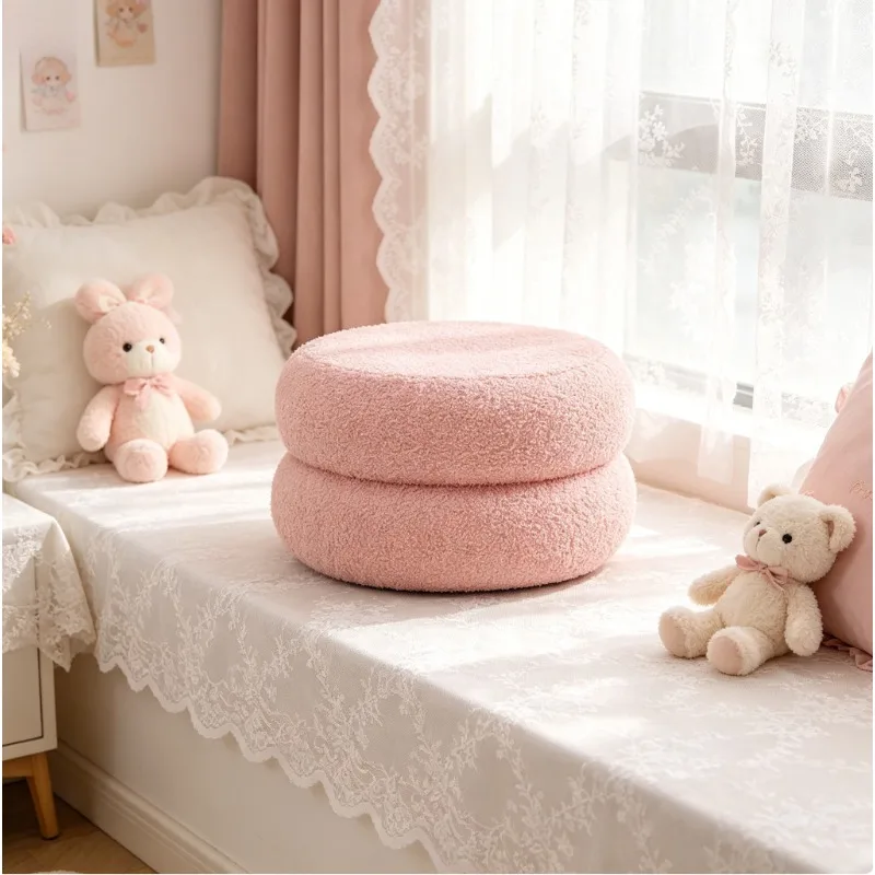 Living room lamb wool bench household round stool door sofa low stool simple stool sitting pier change shoes
Living room lamb wool bench household round stool door sofa low stool simple stool sitting pier change shoes
