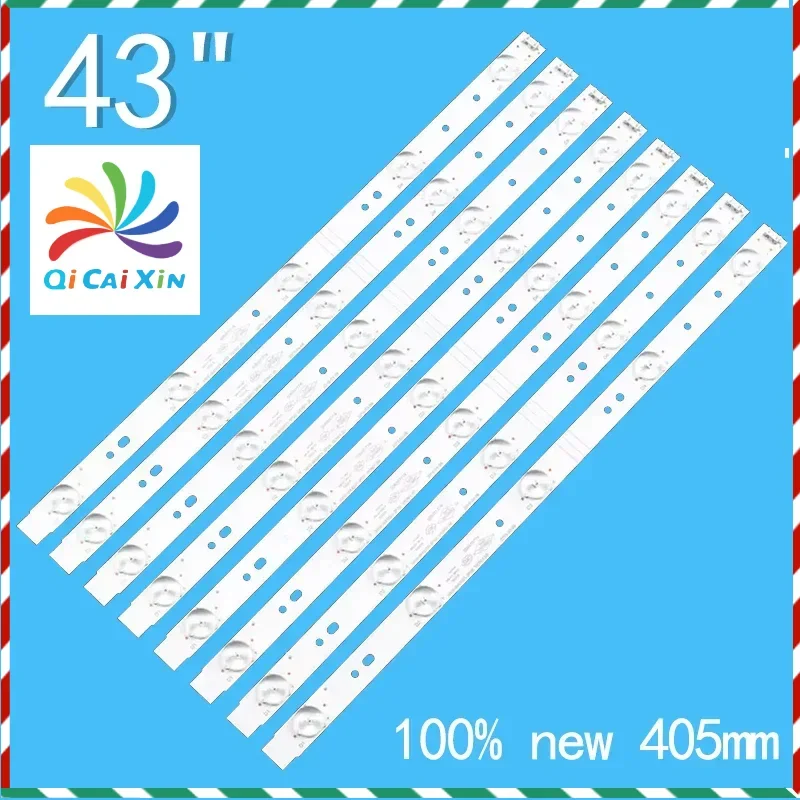 FOR LG 43" 8PCS/SET 405MM LED Backlight strip 43E3000 43E3500 43E6000 E465853 lamp 5800-W43001-3P00 VER01.00 02K03177A Screen
FOR LG 43" 8PCS/SET 405MM LED Backlight strip 43E3000 43E3500 43E6000 E465853 lamp 5800-W43001-3P00 VER01.00 02K03177A Screen