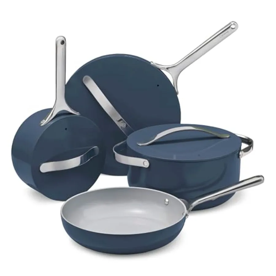 Non-stick Ceramic Cookware Set 12 Piece for Home Cooking, Ceramic Coating, Black, PFAS PFOA Free, Oven Safe All Stovetop Compat
Non-stick Ceramic Cookware Set 12 Piece for Home Cooking, Ceramic Coating, Black, PFAS PFOA Free, Oven Safe All Stovetop Compat