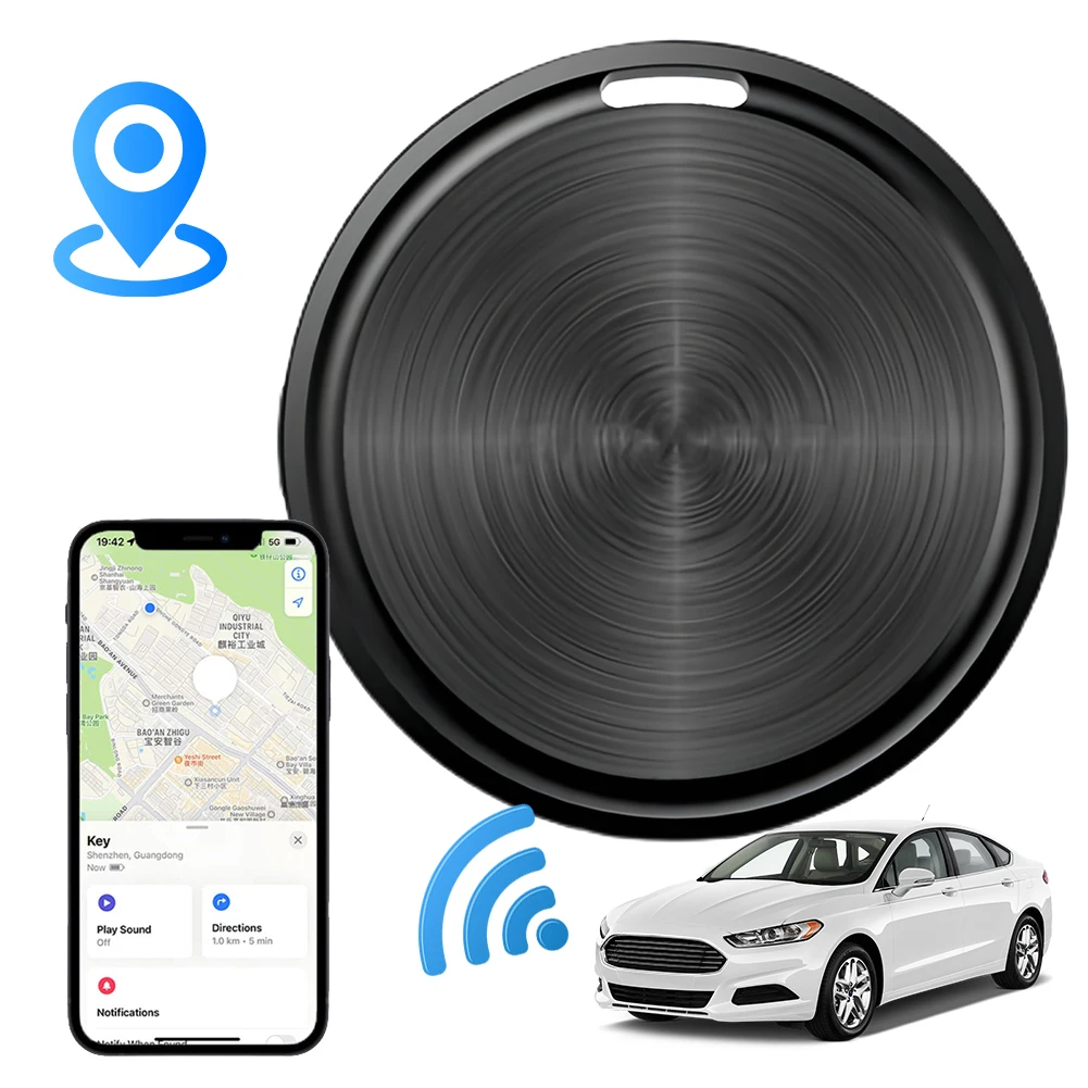 GPS Tracker for Android Key Finder Item Locator for Bags Luggage Pets (Black)
GPS Tracker for Android Key Finder Item Locator for Bags Luggage Pets (Black)