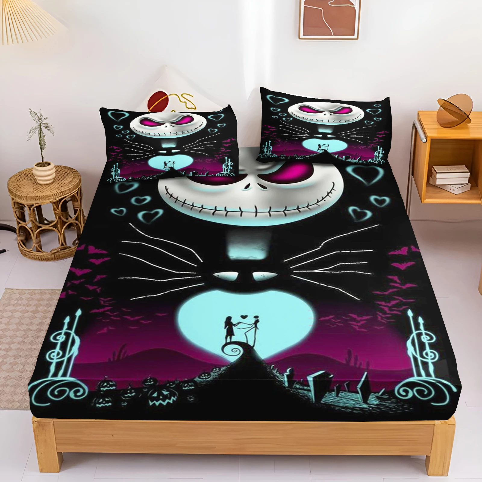 Fitted Sheets The Nightmare Before Christmas Cartoon Anime Children Set Cover King Size Covers Printed Polyester
Fitted Sheets The Nightmare Before Christmas Cartoon Anime Children Set Cover King Size Covers Printed Polyester