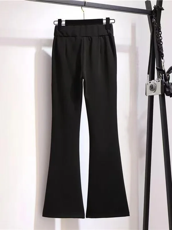 Slimming High Waist Bell Bot Pants Women's Faion Design Autumn Winter Korean Sle Elastic Drapey Long Trousers
Slimming High Waist Bell Bot Pants Women's Faion Design Autumn Winter Korean Sle Elastic Drapey Long Trousers
