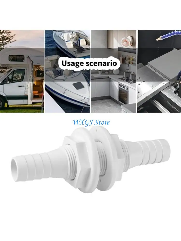37JE Plastic Thru Hull Fitting Double Ended Thru Hull Connector for 3/4" Hose Ensuring Watertight Changes In Boats
37JE Plastic Thru Hull Fitting Double Ended Thru Hull Connector for 3/4" Hose Ensuring Watertight Changes In Boats