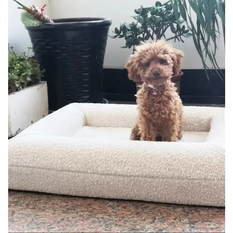 Modern Neutral Color Indoor Pet Beds Furniture Rectangle Oxford Fabric Velvet with Removable Cover Solid Pattern Dog Bed
Modern Neutral Color Indoor Pet Beds Furniture Rectangle Oxford Fabric Velvet with Removable Cover Solid Pattern Dog Bed