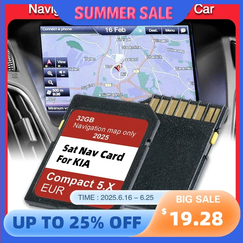 for KIA Carens/Ceed/Niro/Optima/Picanto/Rio/Soul/Sportage/Stonic Vehicle Sat Nav GPS 2025 Update Europe Turkey Maps SD Card
for KIA Carens/Ceed/Niro/Optima/Picanto/Rio/Soul/Sportage/Stonic Vehicle Sat Nav GPS 2025 Update Europe Turkey Maps SD Card