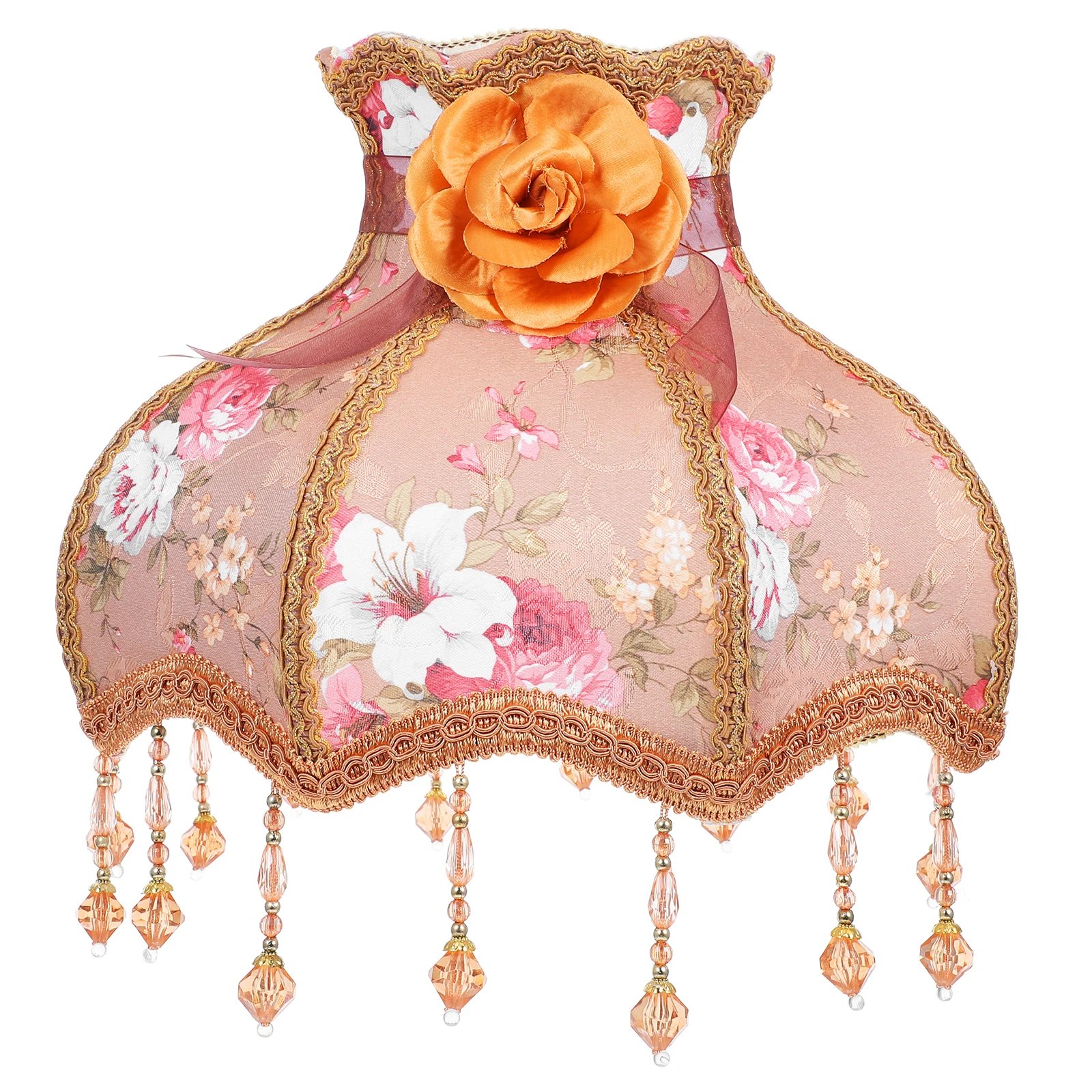 Camellia Princess Lampshade Fringe Cloth Vintage Light Covers Table Lamps Bedside Scallop Bead Hotel Replacement Soft Fabric
Camellia Princess Lampshade Fringe Cloth Vintage Light Covers Table Lamps Bedside Scallop Bead Hotel Replacement Soft Fabric