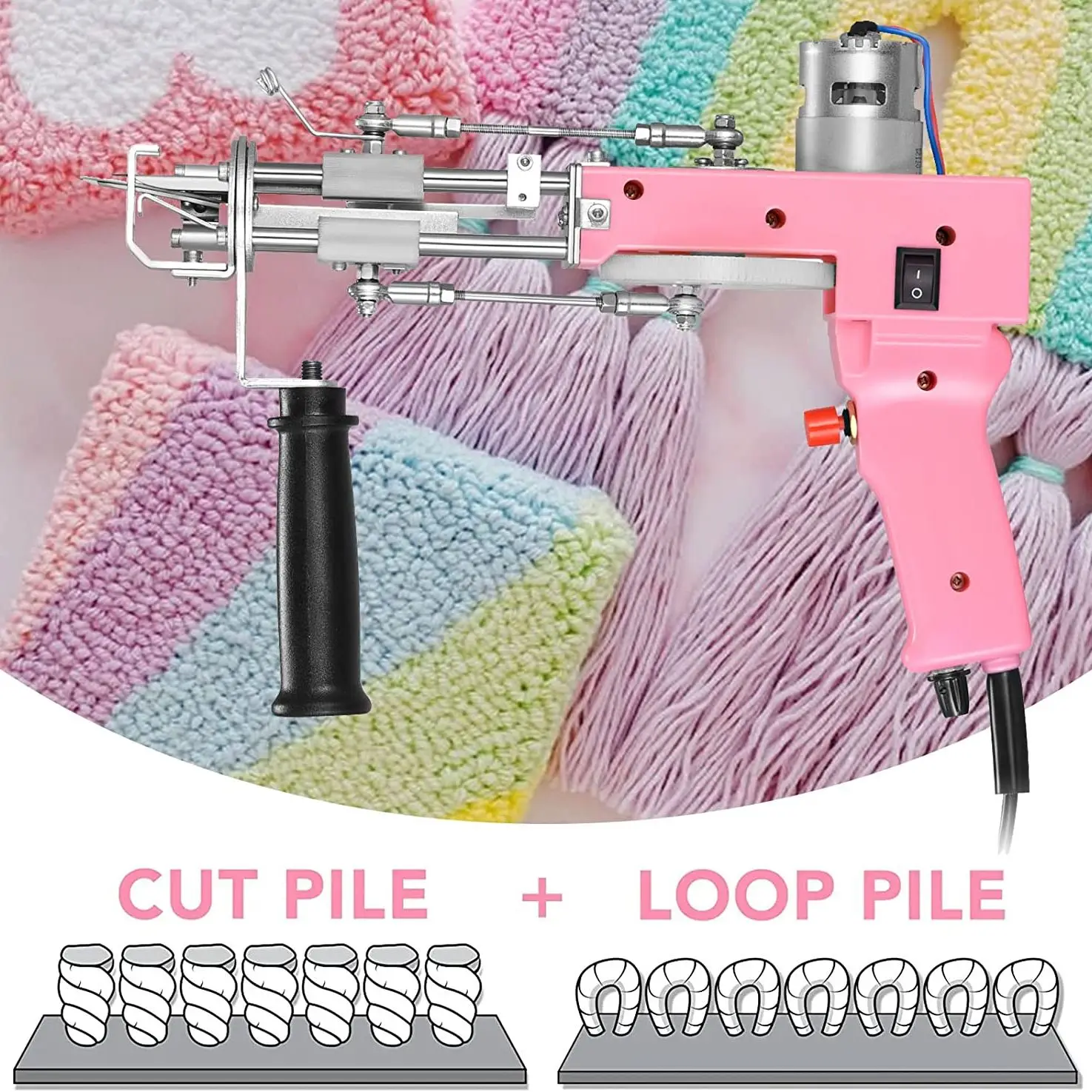 Electric Carpet Tufting Gun, Carpet Weaving, Flocking Machines, Cut Pile, Loop Pile, EU, US Stock
Electric Carpet Tufting Gun, Carpet Weaving, Flocking Machines, Cut Pile, Loop Pile, EU, US Stock