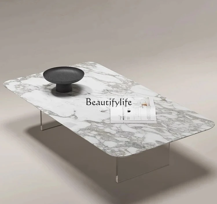 Modern simple acrylic suspended coffee table small apartment marble high-end sense Bulgari coffee table
Modern simple acrylic suspended coffee table small apartment marble high-end sense Bulgari coffee table
