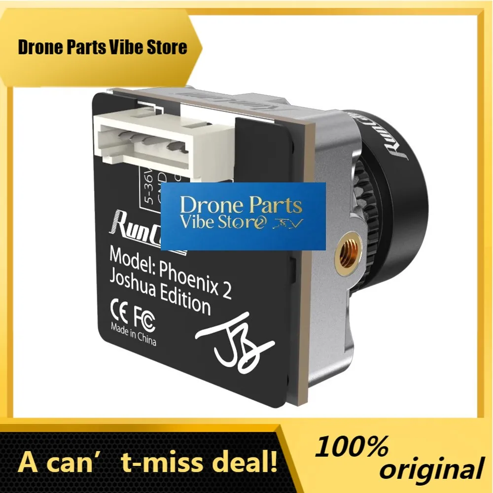 DronePRunCam Phoenix 2 FPV Camera 1/2" Super WDR Sensor, 0.001Lux, 1000TVL, 5-36V, PAL/NTSC & 4:3/16:9 Switchable,2.1mm Lens,For
DronePRunCam Phoenix 2 FPV Camera 1/2" Super WDR Sensor, 0.001Lux, 1000TVL, 5-36V, PAL/NTSC & 4:3/16:9 Switchable,2.1mm Lens,For
