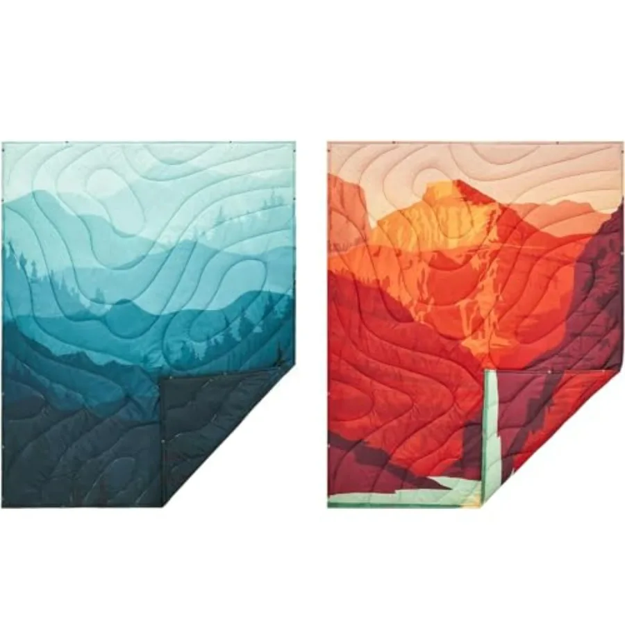 Camping Blanket, Lightweight Stylish Printed Quilt 79 x 57, Cyan and Orange, Water-Resistant Polyester
Camping Blanket, Lightweight Stylish Printed Quilt 79 x 57, Cyan and Orange, Water-Resistant Polyester