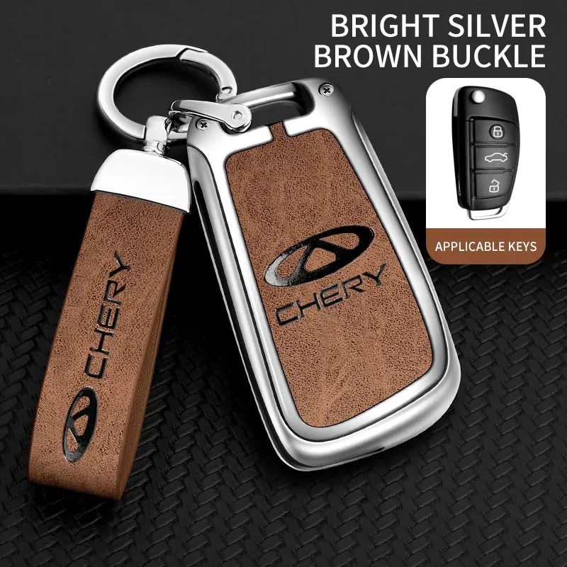 New Zinc Alloy Leather Car Key Case Cover Holder Fob Protector Shell for Chery ARRIZO7 E3 E5 A3 A5 Tiggo 2 3 5 3X Fulwin2 Eastar
New Zinc Alloy Leather Car Key Case Cover Holder Fob Protector Shell for Chery ARRIZO7 E3 E5 A3 A5 Tiggo 2 3 5 3X Fulwin2 Eastar