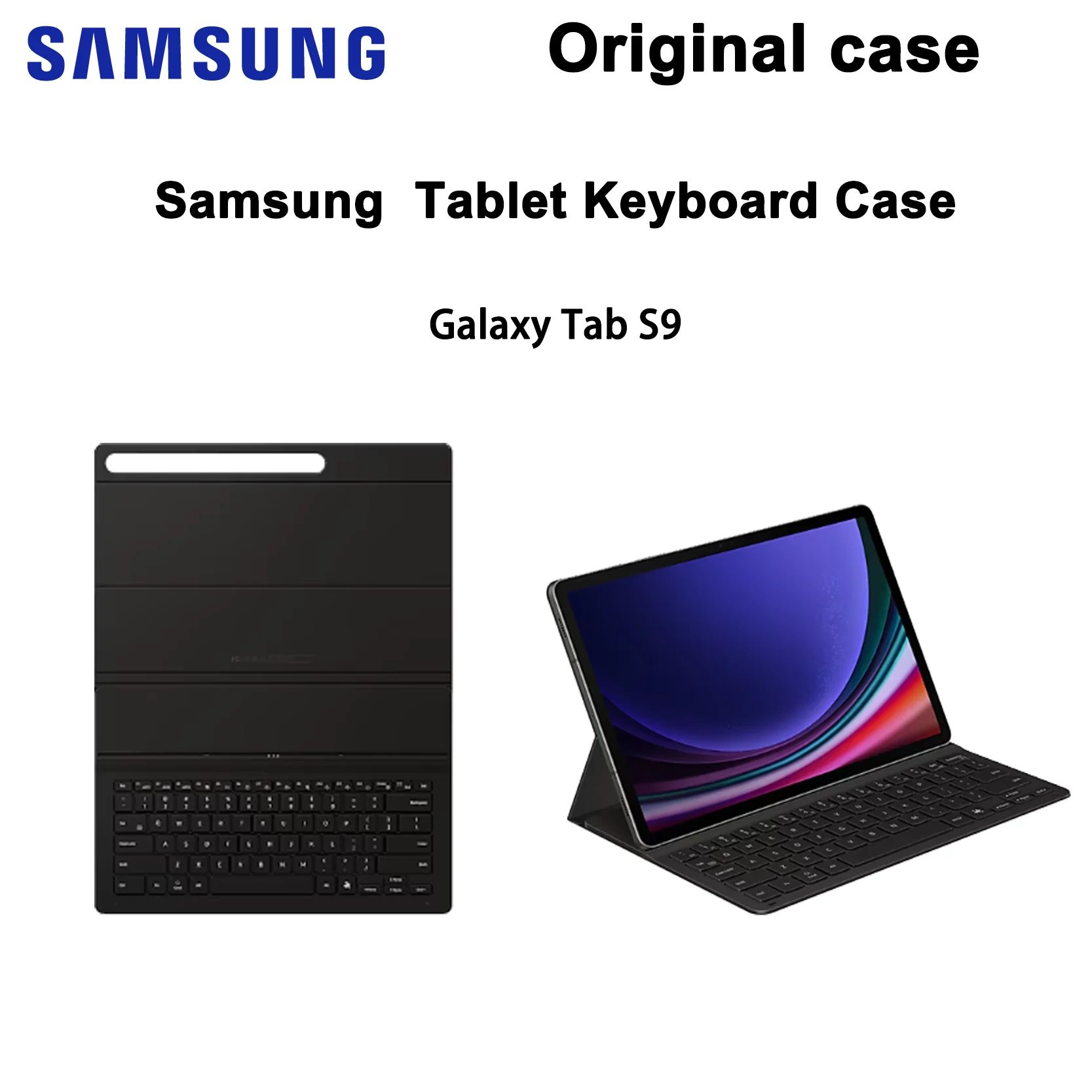 Original Samsung Case For Galaxy Tab S9 Premium Keyboard Cover with Backlit Keys, Multi-Angle Stand & Touchpad Support
Original Samsung Case For Galaxy Tab S9 Premium Keyboard Cover with Backlit Keys, Multi-Angle Stand & Touchpad Support