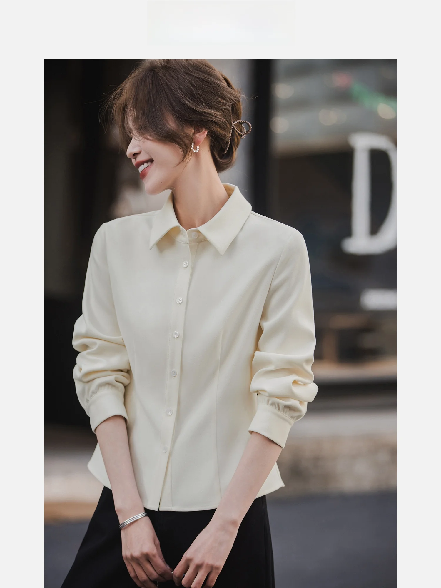 Slim Fit Versatile Commute irt for Women ort Sle Anti-Wrinkle Long Sve Polyester Fiber Straight Tube Blouse
Slim Fit Versatile Commute irt for Women ort Sle Anti-Wrinkle Long Sve Polyester Fiber Straight Tube Blouse