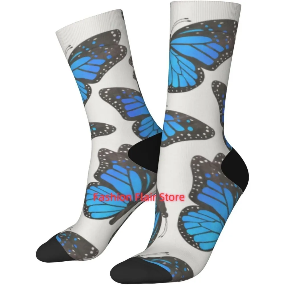 Синий Монарх с узором бабочки, новинка, носки для экипажа, подарки унисекс для мужчин и женщин
Синий Монарх с узором бабочки, новинка, носки для экипажа, подарки унисекс для мужчин и женщин