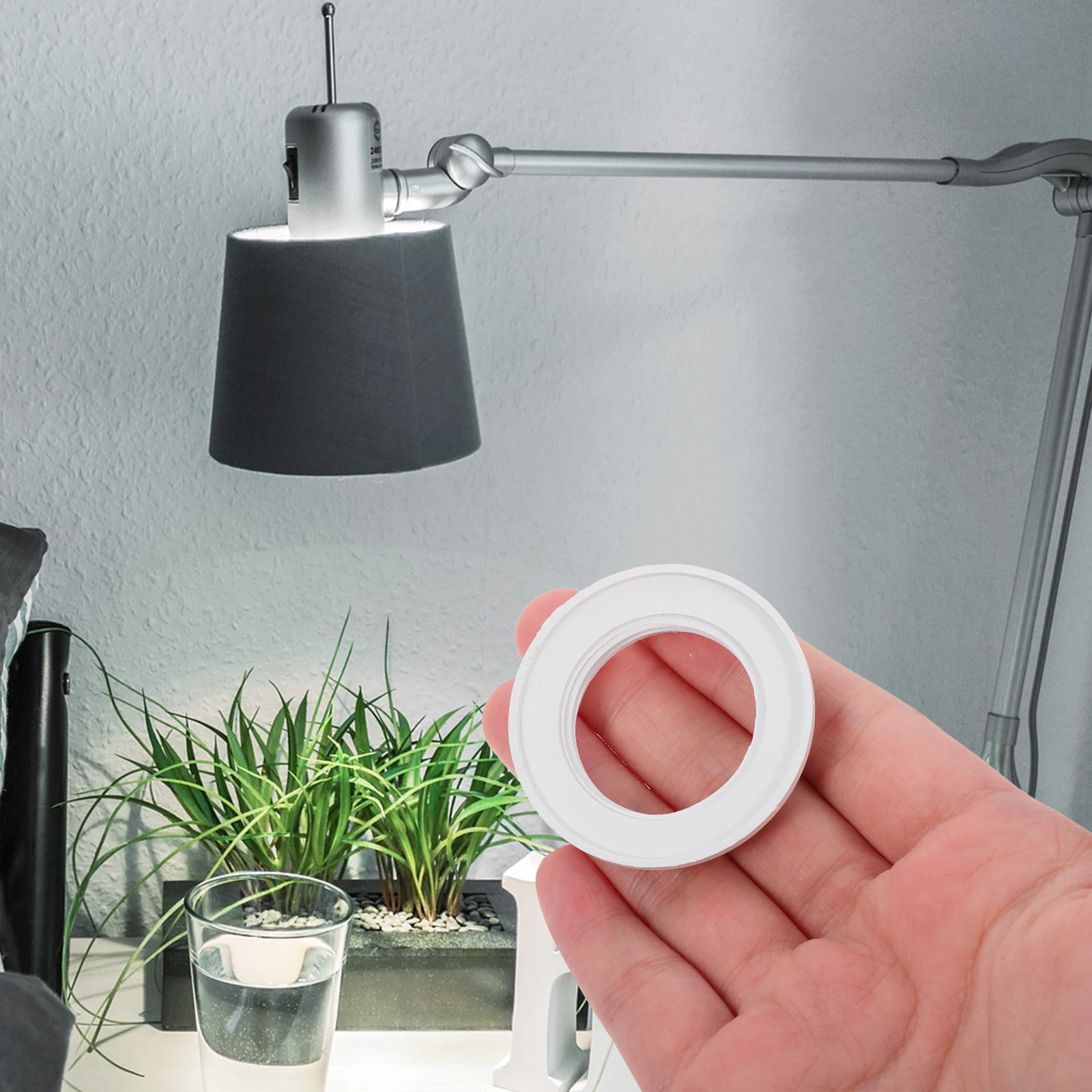 10 Pcs Lampshade Ring Fixture Frames Holder Replacement Collar Adapter Parts Hardware Plastic
10 Pcs Lampshade Ring Fixture Frames Holder Replacement Collar Adapter Parts Hardware Plastic