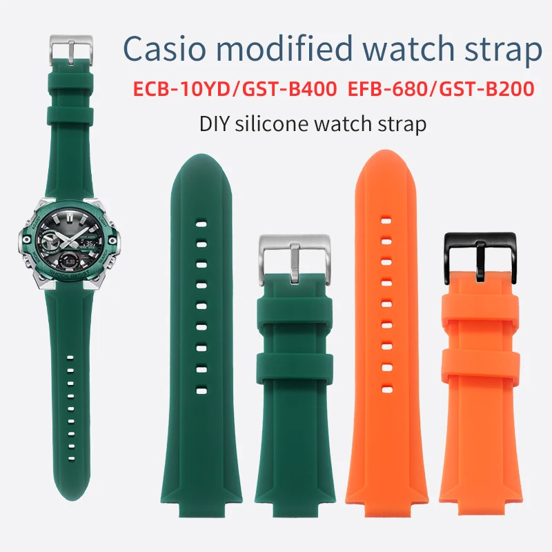 Convex mouth silicone watch strap Replace Casio GST-B400/GST-B200 Men's outdoor sports watch strap 24x12mm 24x16mm Accessories
Convex mouth silicone watch strap Replace Casio GST-B400/GST-B200 Men's outdoor sports watch strap 24x12mm 24x16mm Accessories