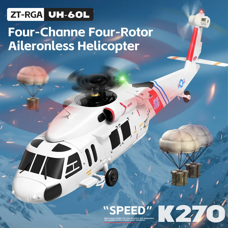 Wltoys K270 Rc Helicopter 2.4g 6-Axis Gyroscope 4ch Altitude Hold Optical Flow Brushless Remote Control Toy For Children
Wltoys K270 Rc Helicopter 2.4g 6-Axis Gyroscope 4ch Altitude Hold Optical Flow Brushless Remote Control Toy For Children