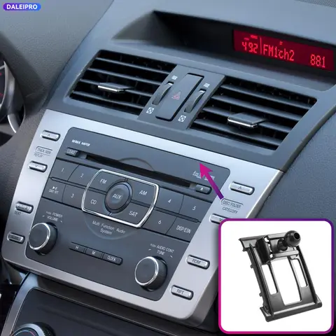 For Mazda 6 GH 2009 2010 2011 2012 Vehicle-Specific Phone Holder Base Smart Car Phone Mount 66W Charging Holder Accessories