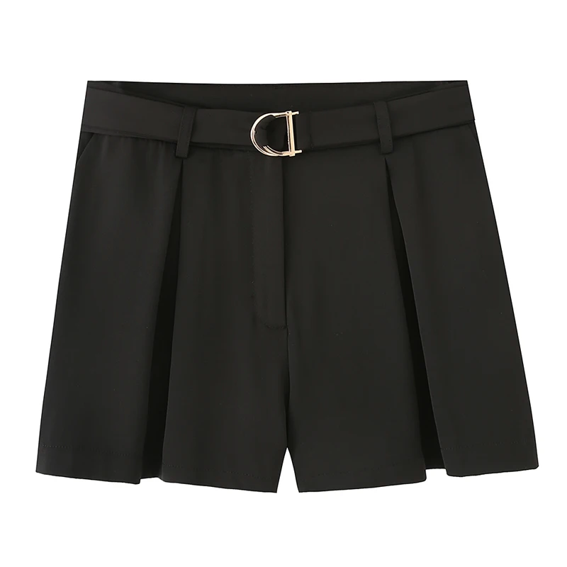 TRAF 2025 Women's Shorts Mid Waist Solid Mini Short Pants Summer Casual Black Skirt Shorts Belt Elegant Sexy Hot Pants
TRAF 2025 Women's Shorts Mid Waist Solid Mini Short Pants Summer Casual Black Skirt Shorts Belt Elegant Sexy Hot Pants