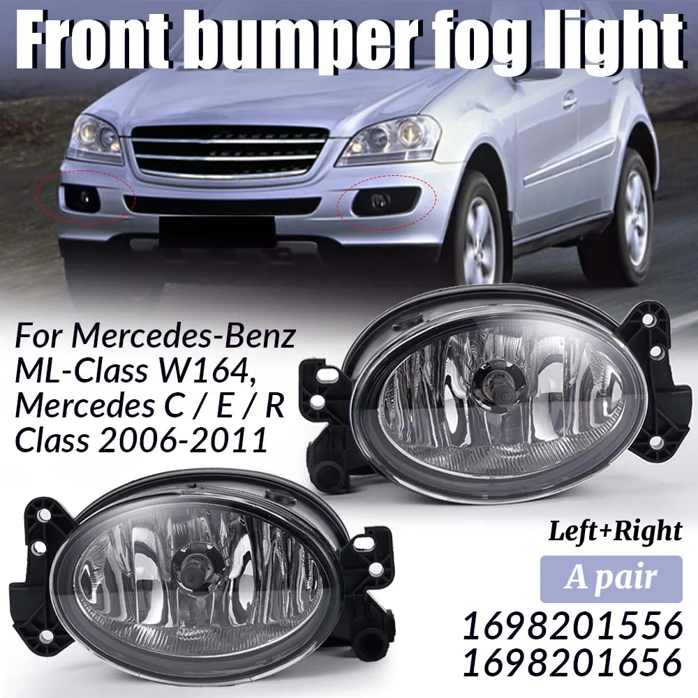  Fog Lamp Assembly Headlights Fog Lights Housing for Mercedes-Benz 2006-2011 ML-Class W164 compatible with Mercedes C E R
Fog Lamp Assembly Headlights Fog Lights Housing for Mercedes-Benz 2006-2011 ML-Class W164 compatible with Mercedes C E R