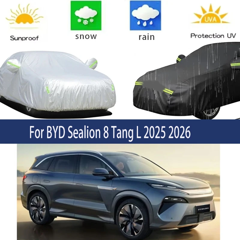 For BYD Sealion 8 Tang L 2025 2026 Full Car Covers Outdoor Sun Anti UV Rain Snow Dust Protection Oxford Cloth Accessories
For BYD Sealion 8 Tang L 2025 2026 Full Car Covers Outdoor Sun Anti UV Rain Snow Dust Protection Oxford Cloth Accessories