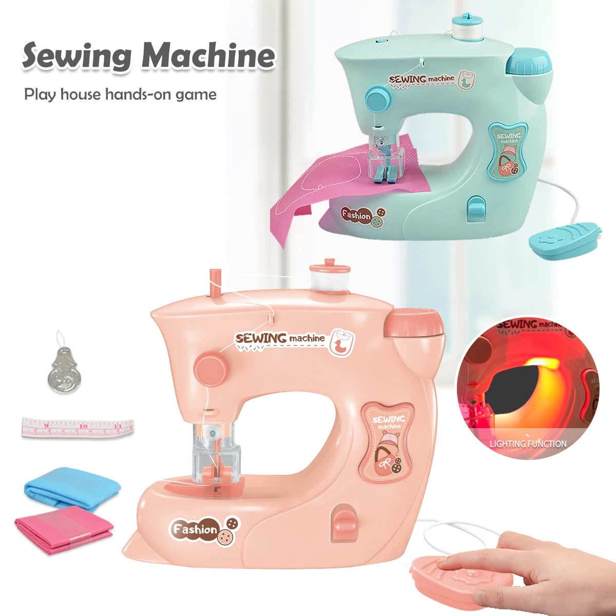 Sewing Machine Toy for Kids, Electric Simulation Mini DIY Furniture Design Toys Playing House Clothing Creative Gifts
Sewing Machine Toy for Kids, Electric Simulation Mini DIY Furniture Design Toys Playing House Clothing Creative Gifts
