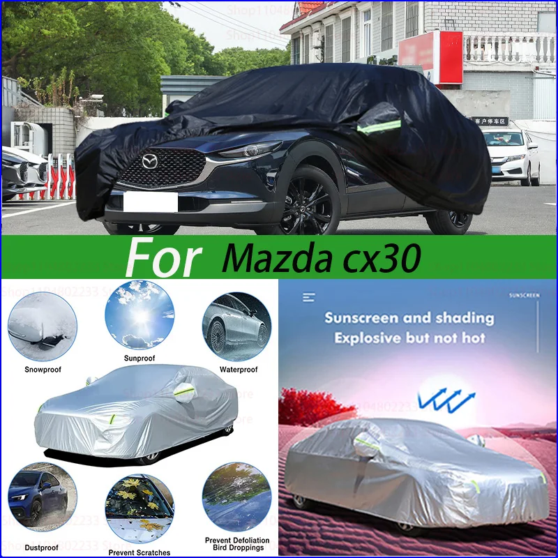 Универсальные автомобильные чехлы, уличные водонепроницаемые чехлы от солнца, дождя, снега, пыли, защита от ультрафиолета для Mazda Cx30
Универсальные автомобильные чехлы, уличные водонепроницаемые чехлы от солнца, дождя, снега, пыли, защита от ультрафиолета для Mazda Cx30