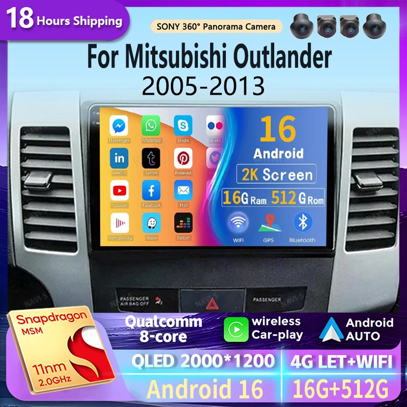 Android 16 For Mitsubishi Outlander 2005 -2013 Citroen C-Crosser Peugeot 4007 Android Car Radio Multimedia stereo Player CarPlay
Android 16 For Mitsubishi Outlander 2005 -2013 Citroen C-Crosser Peugeot 4007 Android Car Radio Multimedia stereo Player CarPlay