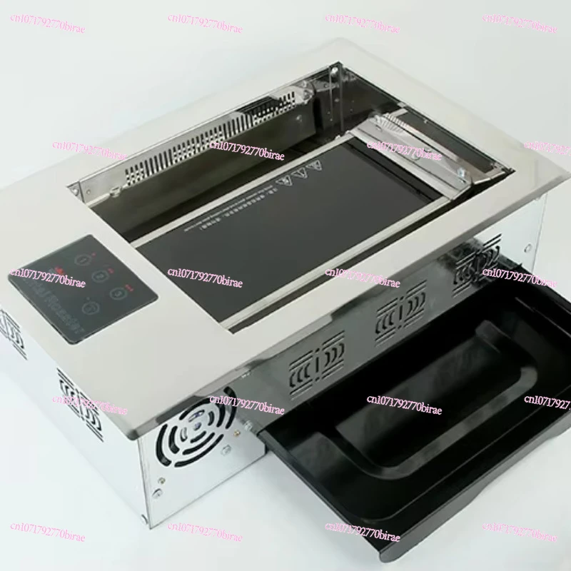 Электрический гриль бездымный, квадратный, с верхним выхлопом дыма, для барбекю
Электрический гриль бездымный, квадратный, с верхним выхлопом дыма, для барбекю