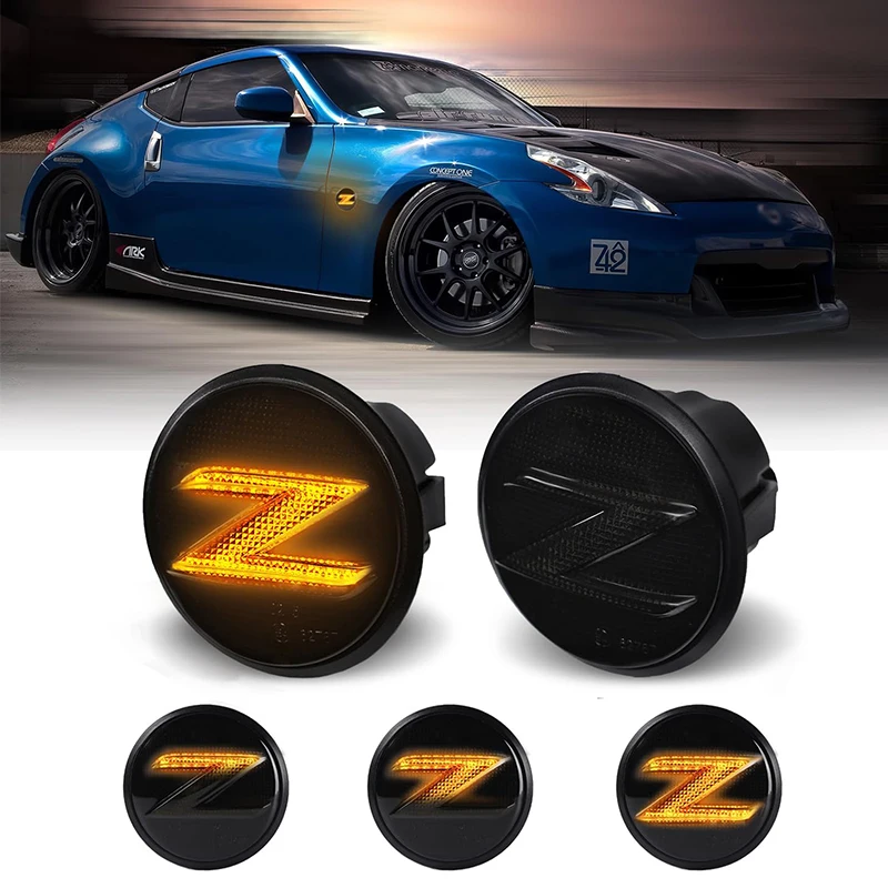 Дымчатое крыло, светодиодный боковой указатель поворота для Nissan 370Z 350Z 10-20 годов, 1-10X 
Дымчатое крыло, светодиодный боковой указатель поворота для Nissan 370Z 350Z 10-20 годов, 1-10X