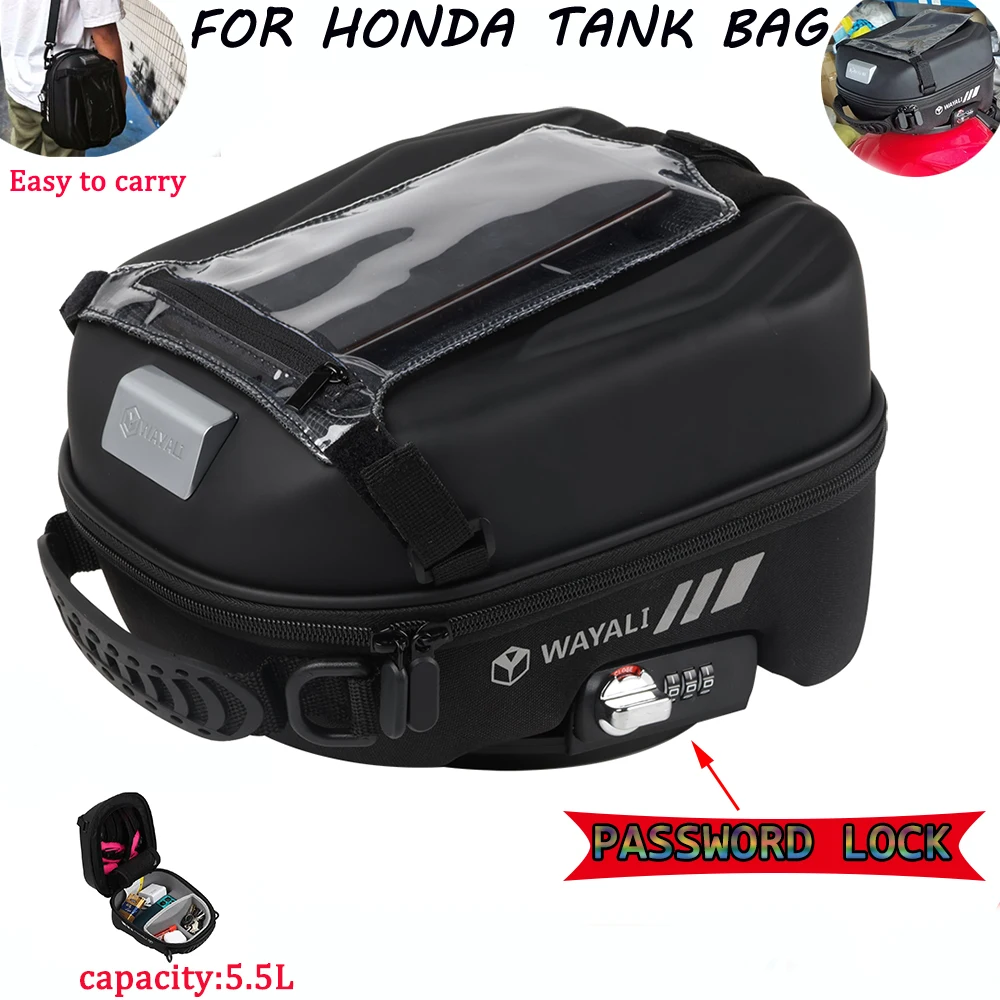 For HONDA VFR800 800F 1200F RVT1000 XL700 XL1000 FR1200F RC51 ST1300 NT700 Motorcycle Tank lock Waterproof Luggage tank Bag
For HONDA VFR800 800F 1200F RVT1000 XL700 XL1000 FR1200F RC51 ST1300 NT700 Motorcycle Tank lock Waterproof Luggage tank Bag