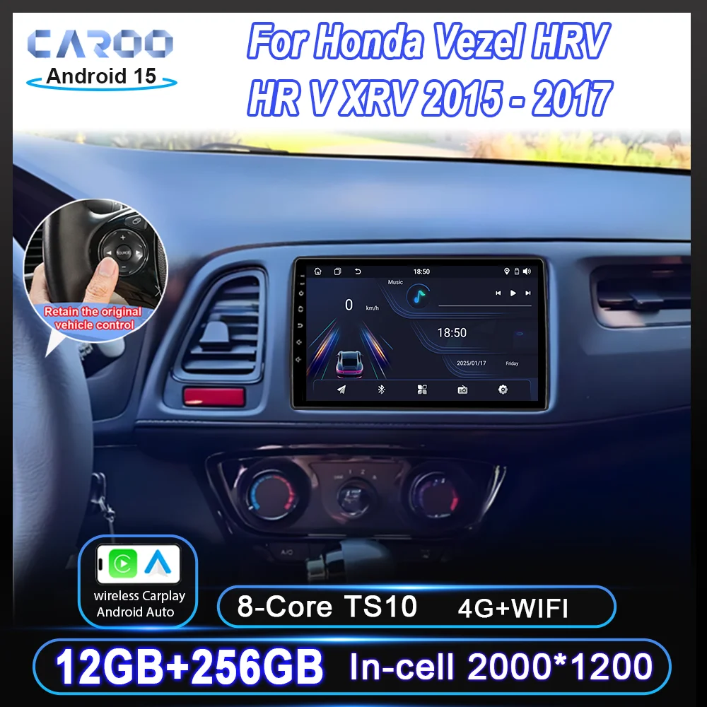 Автомобильный радиоприемник Android 15 для Honda Vezel HRV HR V XRV 2015-2017, беспроводной мультимедийный видеоплеер Carplay, GPS-навигация QLED 5G WIFI
Автомобильный радиоприемник Android 15 для Honda Vezel HRV HR V XRV 2015-2017, беспроводной мультимедийный видеоплеер Carplay, GPS-навигация QLED 5G WIFI