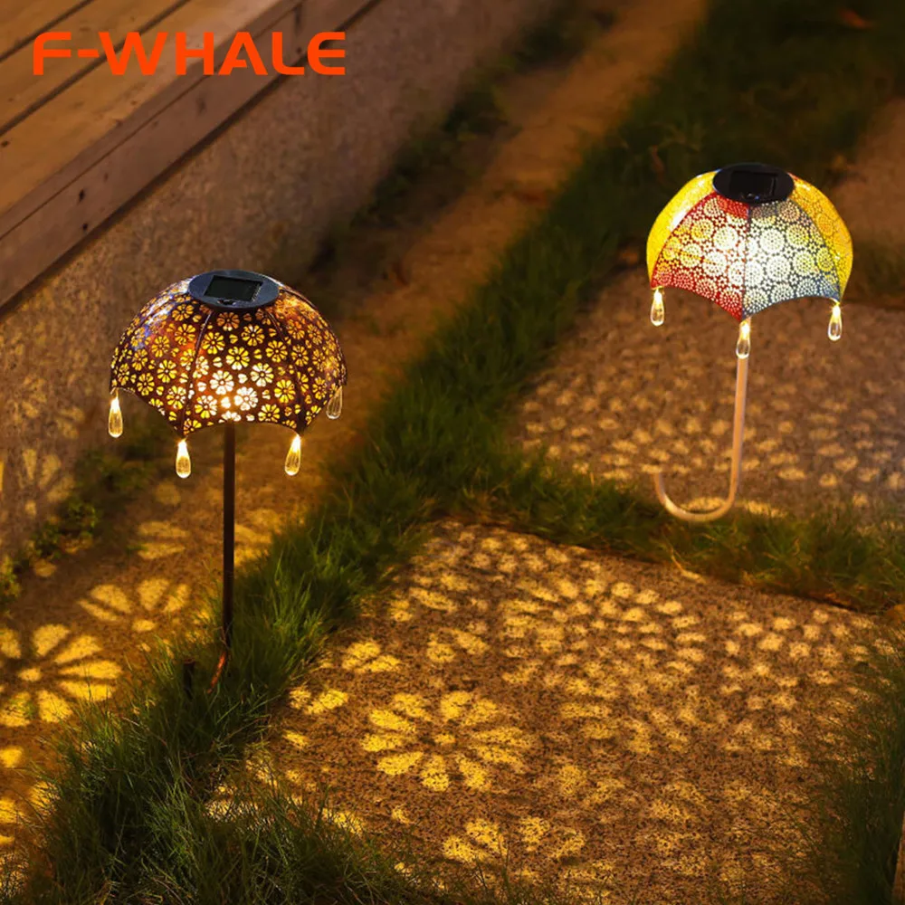 Solar Garden Lights LED Waterproof Umbrella Lamp Lawn Lamp Hollow Out Projection Lamp Iron Plug-in Garden Landscape Decorative
Solar Garden Lights LED Waterproof Umbrella Lamp Lawn Lamp Hollow Out Projection Lamp Iron Plug-in Garden Landscape Decorative