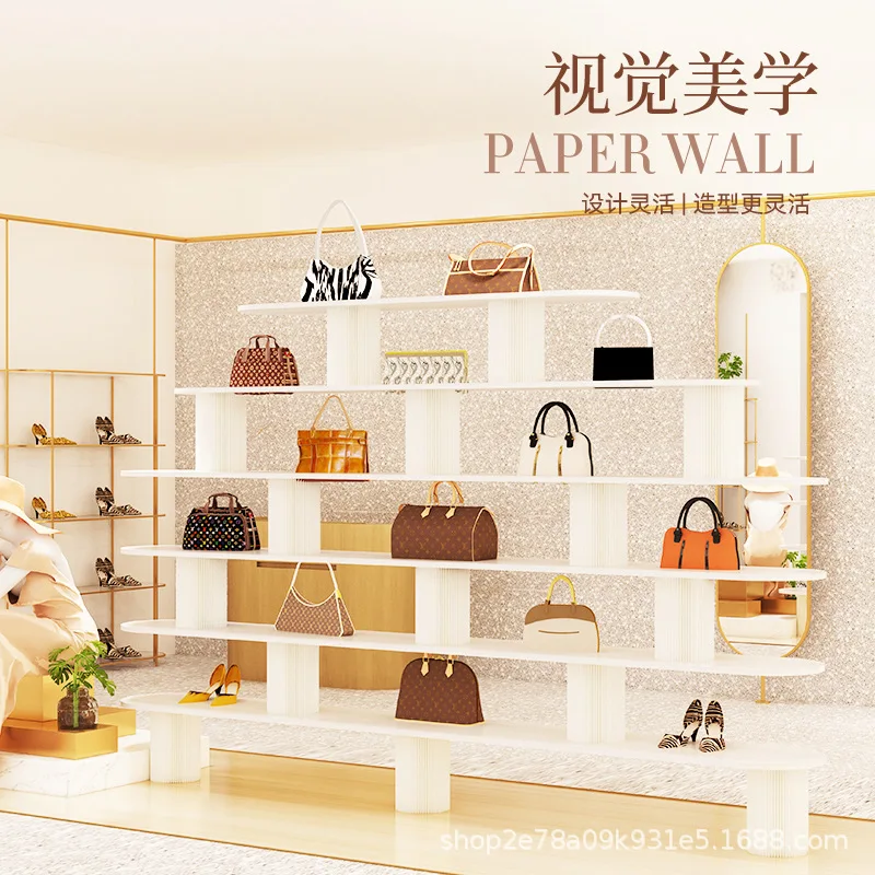 A wallpaper partition Internet celebrity creative storage paper wall space-saving commercial display cabinet window display stan
A wallpaper partition Internet celebrity creative storage paper wall space-saving commercial display cabinet window display stan